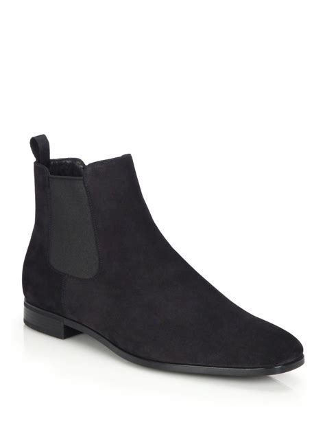 black prada chelsea boots|prada chelsea boots suede.